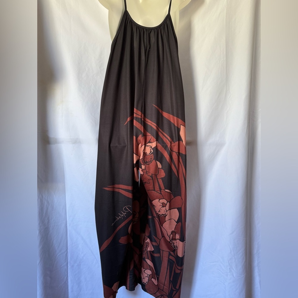 Striking Black and Red Artistic Jumpsuit - Picture 2 of 4